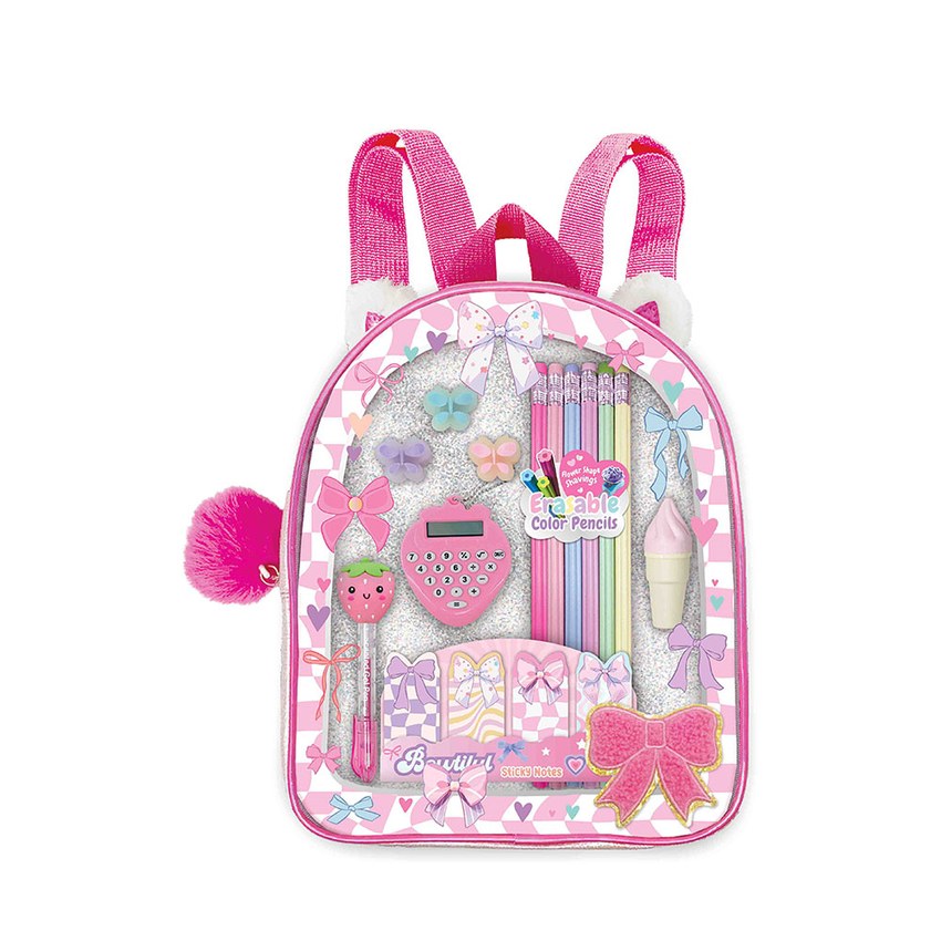 MOCHILA CON ACCESORIOS DE ESCRITURA BUTTERFLY