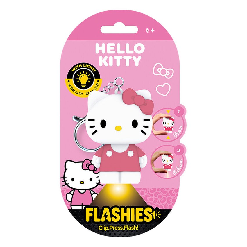 FLASHIES FIGURA 3D LLAVERO CON LUZ HELLO KITTY