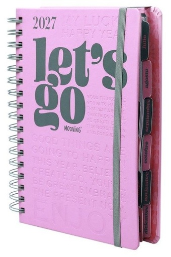 AGENDA ESPIRAL ANUAL 2027 LIFE DIA PAGINA 21X15CM