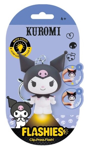 FLASHIES FIGURA 3D LLAVERO CON LUZ HELLO KITTY KUROMI