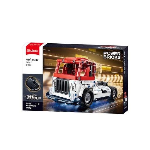 CAMION 7 POWER BRICKS PULL BACK 247 PIEZAS