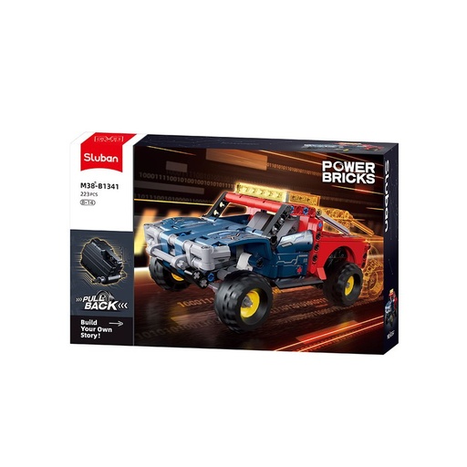 COCHE 11 POWER BRICKS PULL BACK 223 PIEZAS
