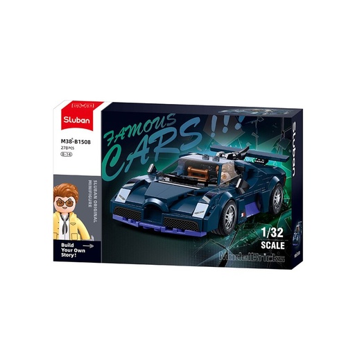 COCHE FAMOSO MODEL BRICKS 1/32 275 PIEZAS