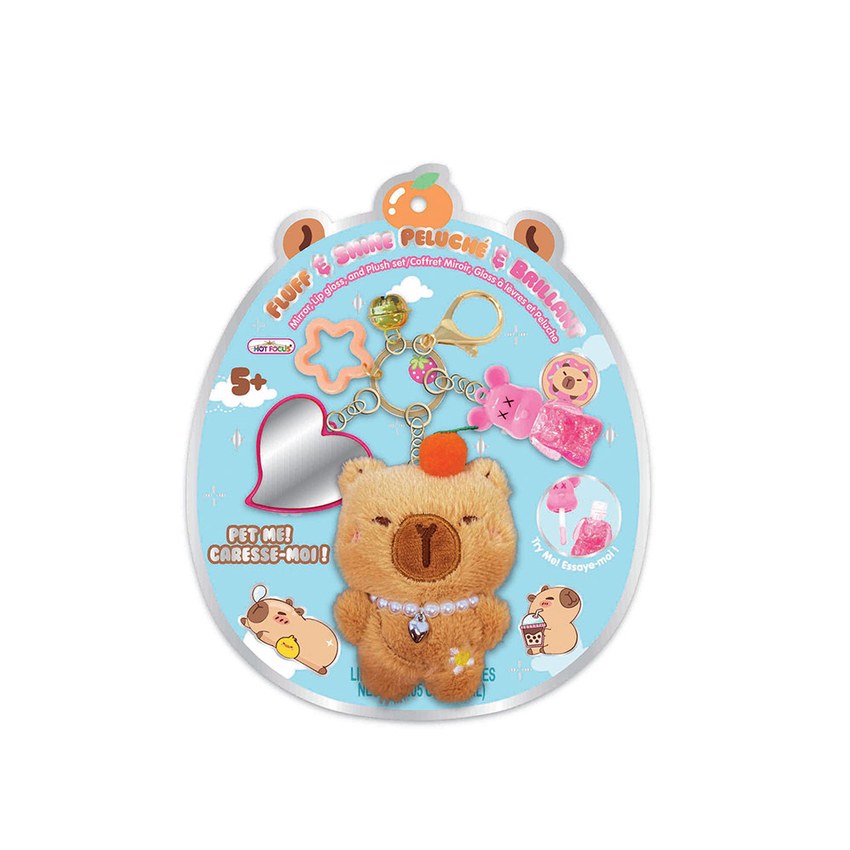 SET DE BALSAMO LABIAL CON ESPEJO CAPYBARA