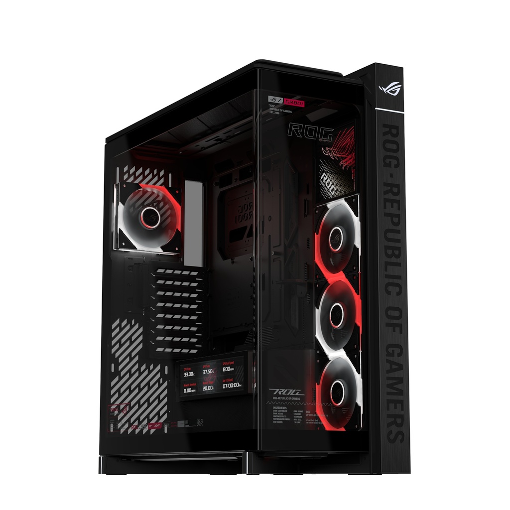 ROG CRONOX GR801 CURVE TG ARGB BLACK Midi Tower Negro