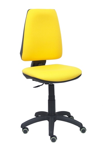 [14CPBALI100RP] Silla Elche CP bali amarillo ruedas de parquet