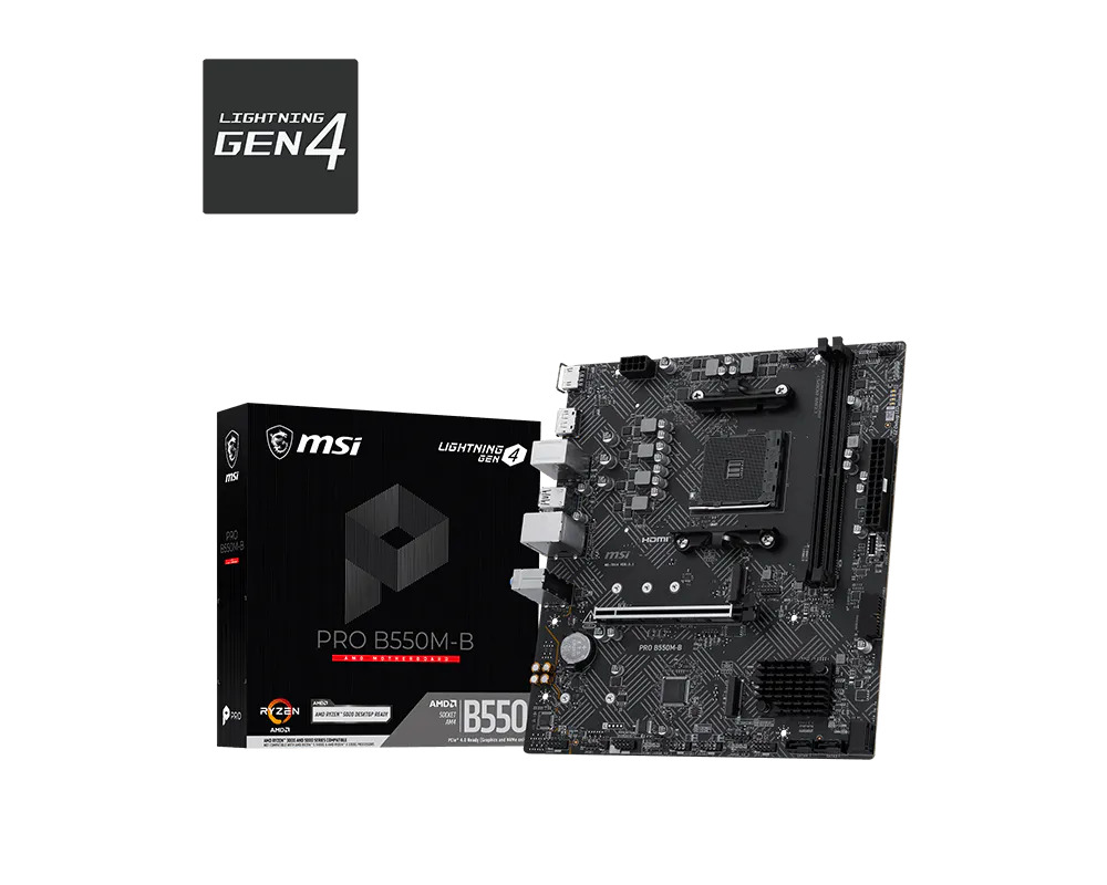 PRO B550M-B placa base AMD B550 Zócalo AM4 micro ATX