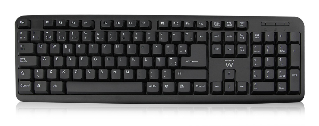 EW3109 teclado Universal USB QWERTY Español Negro