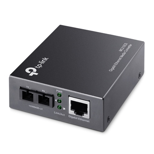 [MC210CS V1] MC210CS convertidor de medio 1000 Mbit/s 1310 nm Monomodo Negro