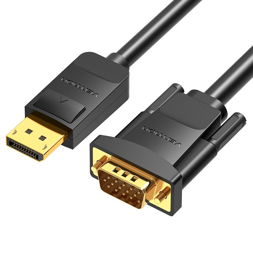 [HBLBH] Cable Conversor HBLBH/ Displayport Macho - VGA Macho/ 2m/ Negro