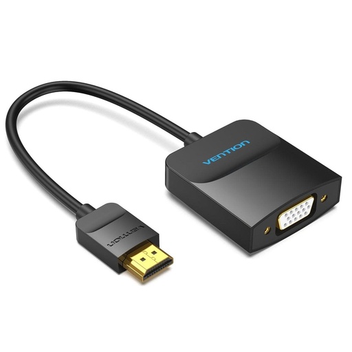 [42154] Convertidor 42154/ HDMI Macho a VGA Hembra/ 15cm/ Negro