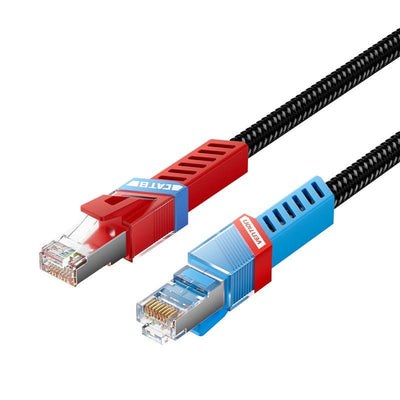 [IKJBH] IKJBH cable de red Negro 2 m Cat8 S/FTP (S-STP) Alrededor