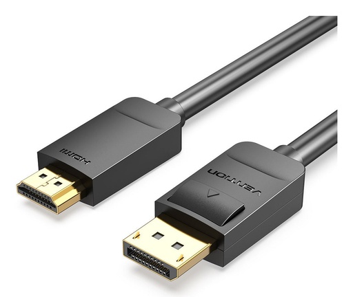 [HADBI] HADBI adaptador de cable de vídeo 3 m DisplayPort HDMI Negro