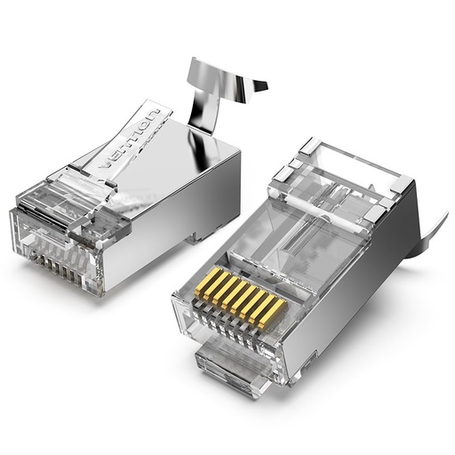 [IDER0-10] IDER0-10 conector RJ-45 Plata, Transparente