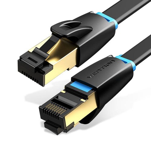 [IKCBF] IKCBF cable de red Negro 1 m Cat8 Plano