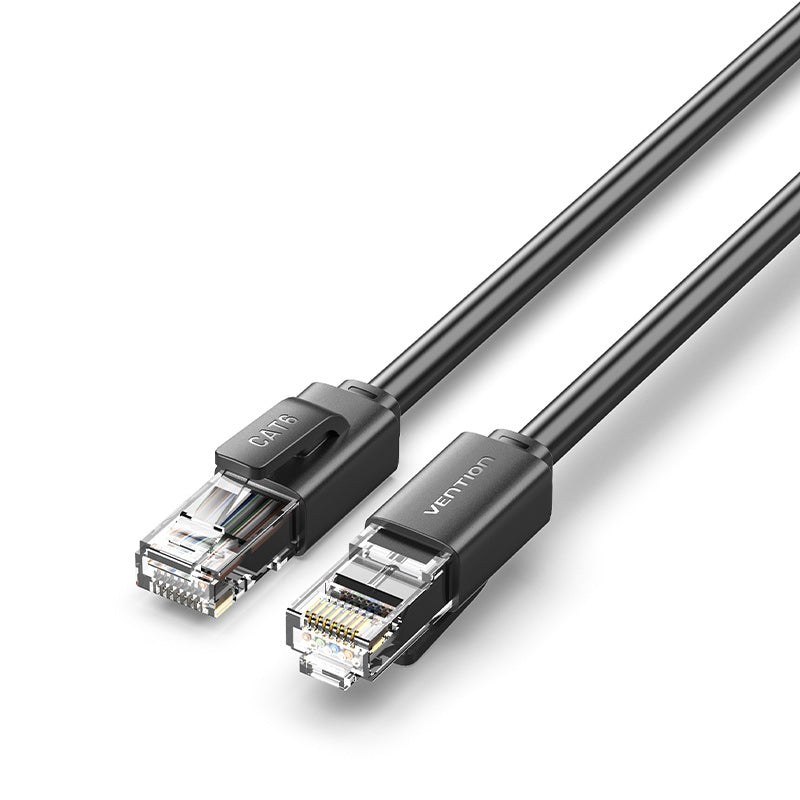 IBR cable de red Negro 2 m Cat6 U/UTP (UTP) Alrededor