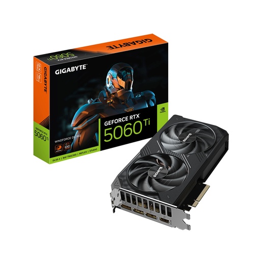 [GV-N506TWF2OC-16GD] GeForce RTX 5060 Ti WINDFORCE OC 16G Tarjeta Gráfica