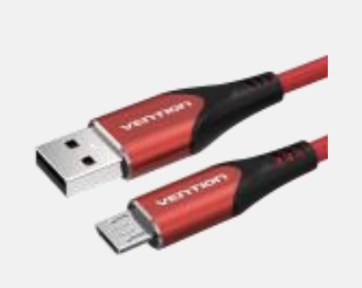 COARG cable USB USB 2.0 1,5 m USB A Micro-USB B Negro, Rojo