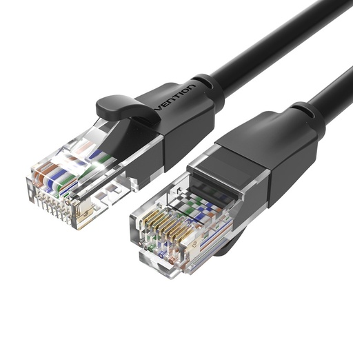 [IBEBK] Cable de Red RJ45 UTP IBEBK Cat.6/ 8m/ Negro