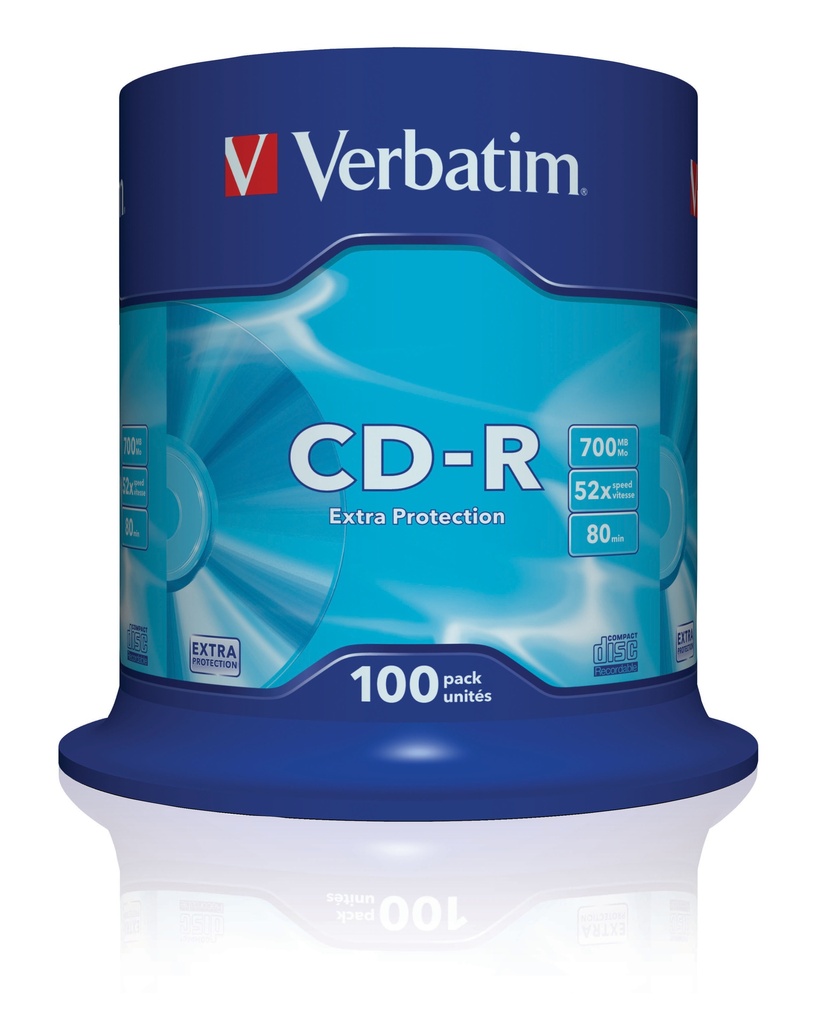 CD-R Extra Protection 700 MB 52x 100 pieza(s)