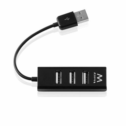 [EW1123] EW1123 hub de interfaz USB 2.0 480 Mbit/s Negro