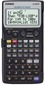 [FX-5800P] FX-5800P calculadora Bolsillo Calculadora científica Negro