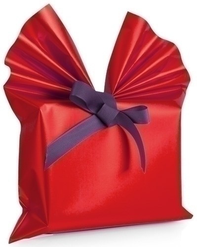 [RP1MAR] PAPEL REGALO COLIBRI 30x30 ROJO MATE