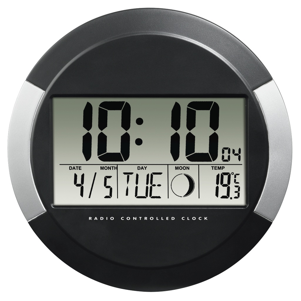 PP-245 Reloj digital Círculo Negro