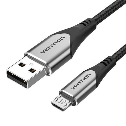 [COAHF] Cable USB 2.0 3A COAHF/ USB Macho - MicroUSB Macho/ 1m/ Gris