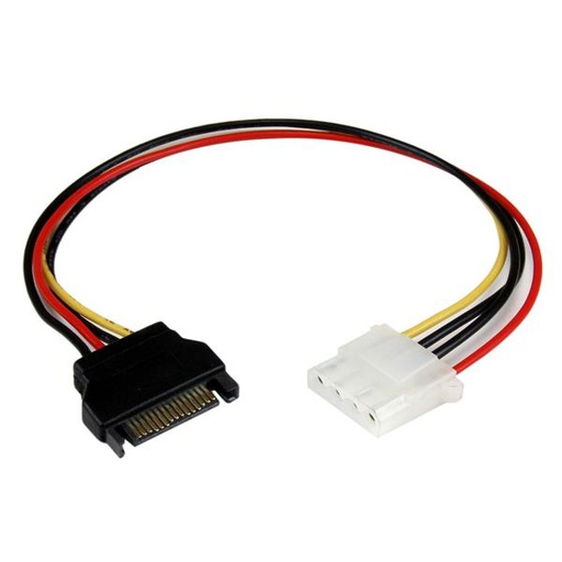[LP4SATAFM12] Cable de 30cm Adaptador de Alimentación SATA a LP4 - Hembra a Macho