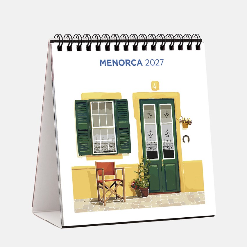 Cal. 2027 ST(14x15cm)Blau Menorca