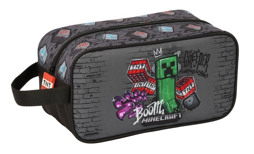 ZAPATILLERO MEDIANO MINECRAFT GRAFFITI 29x15x14cm
