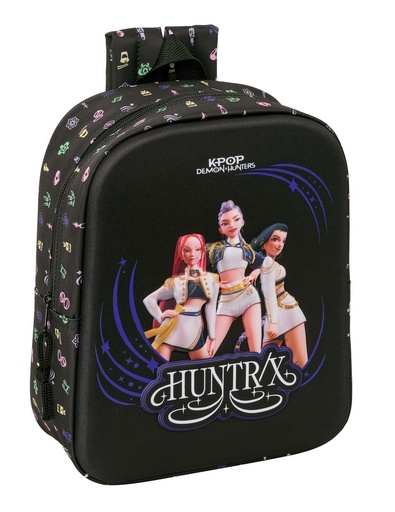 MOCHILA GUARDERIA 3D K-POP DEMON HUNTERS SOUND 22x27x10cm