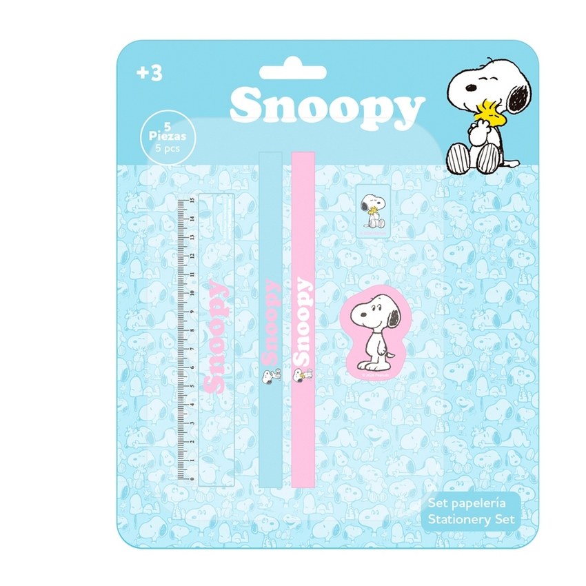 SET ESCRITURA SNOOPY 22x26,5cm