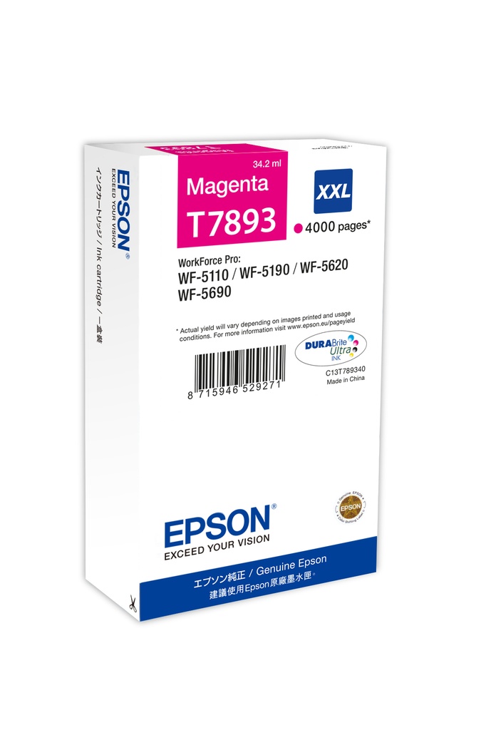 Cartucho T789340 magenta XXL