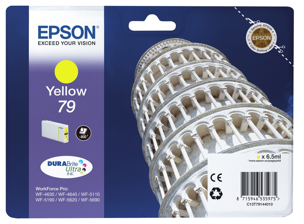 Tower of Pisa Cartucho 79 amarillo