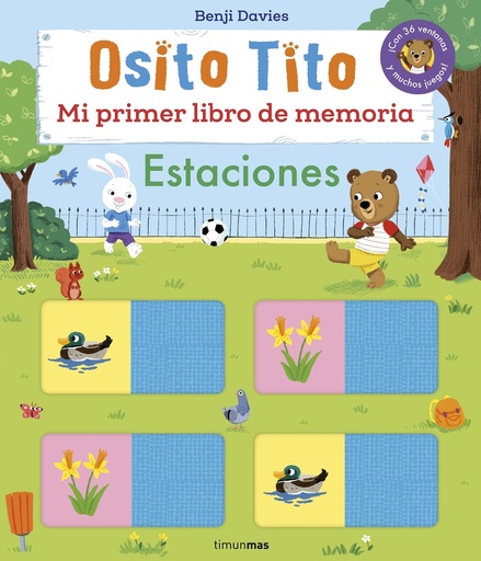 Osito Tito. Mi primer libro de memoria. Estaciones