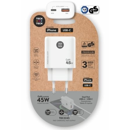 CARGADOR GAN 45W USB-C IPHONE
