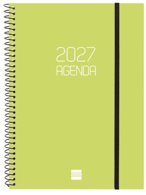 (CAT) AGENDA ANUAL ESPIRAL E10 2027 OPAQUE LIMA
