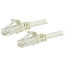 Cable de Red Ethernet Cat6 Snagless de 3m Blanco - Cable Patch RJ45 UTP