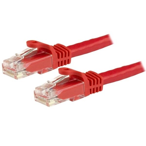 [N6PATC3MRD] Cable de Red Ethernet Cat6 Snagless de 3m Rojo - Cable Patch RJ45 UTP