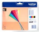 PACK 4 CARTUCHO TINTA ORIGINAL BROTHER LC223VALBP BCMY