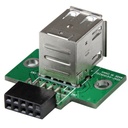 Adaptador Header USB de 2 Puertos para Placa Base