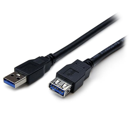 [USB3SEXT2MBK] Cable USB 3.0 de 2m Extensor Alargador - USB A Macho a Hembra