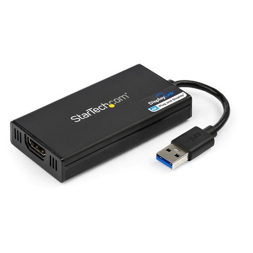 [USB32HD4K] Adaptador Gráfico Externo USB 3.0 a HDMI - UltraHD 4K 30Hz - Certificado DisplayLink - Conversor USB-A a HDMI para Monitor - Tarjeta Gráfica Externa de Vídeo - Mac y Windows