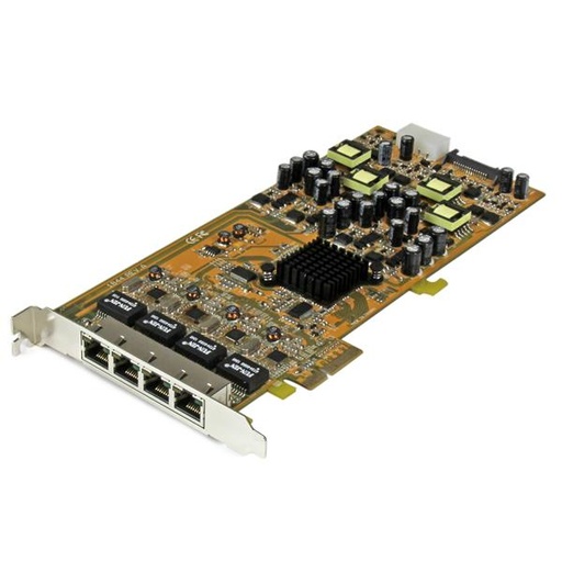 [ST4000PEXPSE] Tarjeta PCI Express de Red Ethernet Gigabit con 4 Puertos RJ45 PoE Power over Ethernet