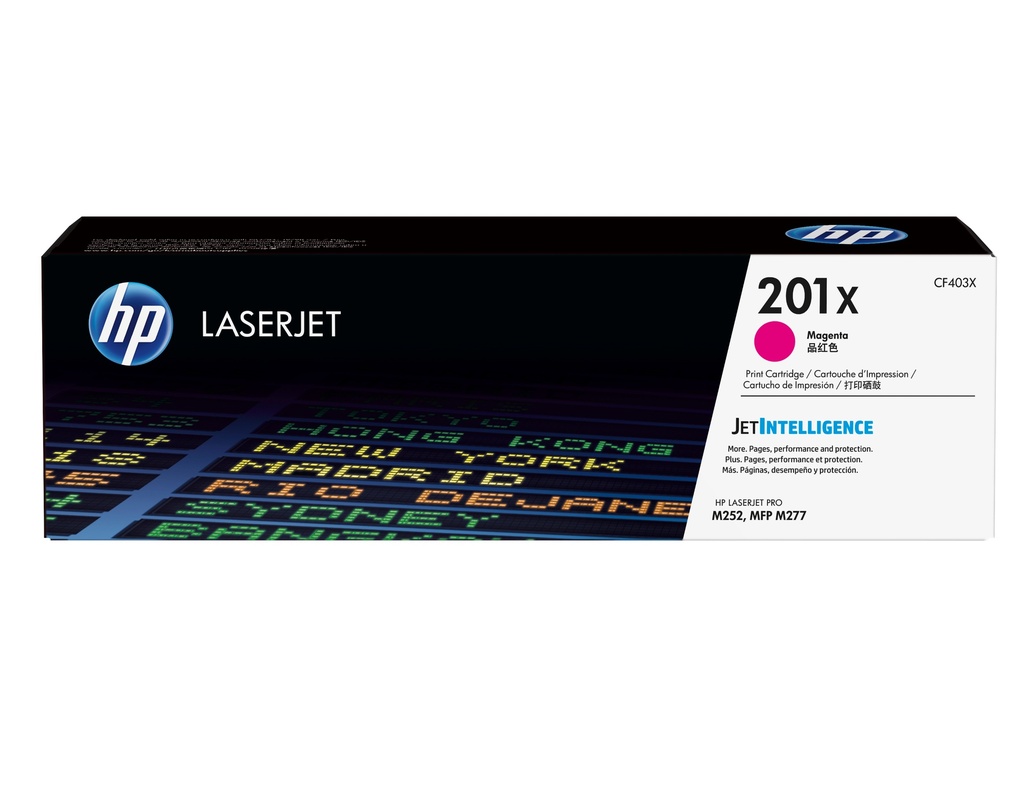 Cartucho de tóner original LaserJet 201X magenta de alta capacidad