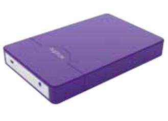 [APPHDD09P] appHDD09P Púrpura 2.5" USB con suministro de corriente