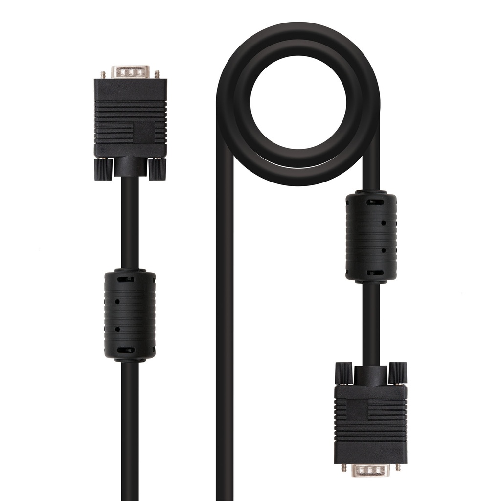 CABLE SVGA CON FERRITA HDB15/M-HDB15/M 6.0 M