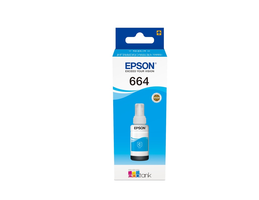 664 Ecotank Cyan ink bottle (70ml)